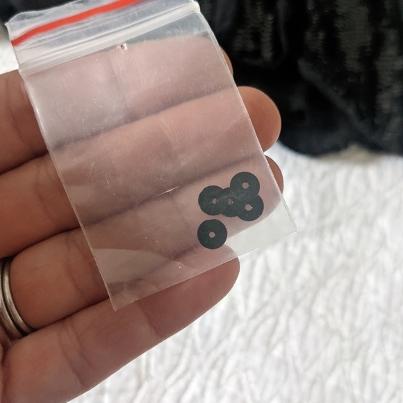 VINTAGE Black Sheer Silk and Sequin Maxi Skirt M Showgirl Carwash Bottom Holiday - Picture 9 of 12